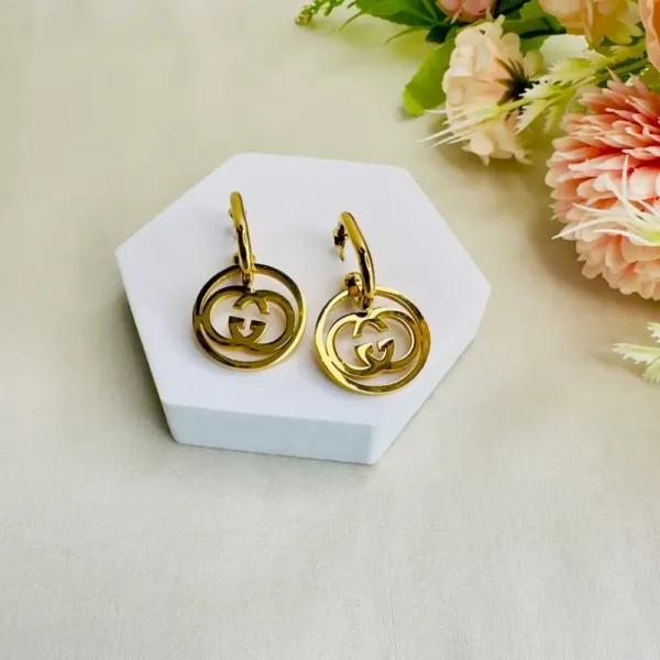 Gold Color Dangler Earrings